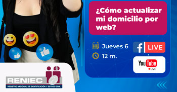 Evento online gratis "¿Cómo actualizar mi domicilio por web?" 