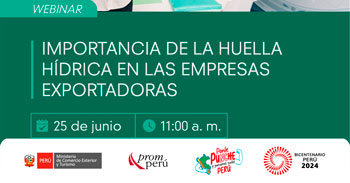 Webinar online sobre "Importancia de la Huella Hídrica en las empresas exportadoras"