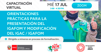 Capacitación online "Orientaciones Prácticas para la presentación del IGAFOM y Modificación del IGAC / IGAFOM"