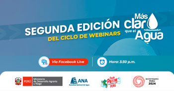 Ciclo de webinars online "Más Claro que el Agua" de ANA