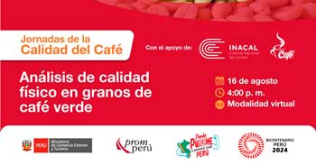 Capacitación online "Análisis de calidad físico en granos de café verde" de PromPerú