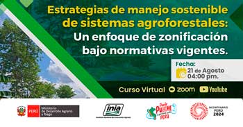 Capacitación online "Estrategias de manejo sostenible de sistemas agroforestales" del INIA