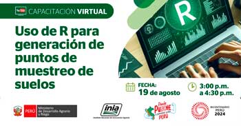 Capacitación online "Uso de R para generación de puntos de muestreo de suelos" del INIA