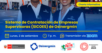 Charla online "Sistema de Contratación de Empresas Supervisoras (SICOES)" del OSINERGMIN