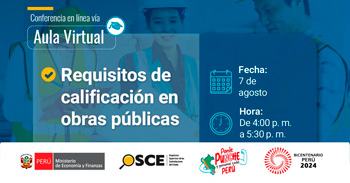 Conferencia online gratis "Requisitos de calificación en obras públicas" del OSCE