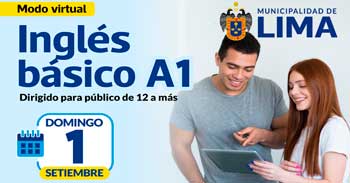 Curso online gratis de "Inglés básico A1" de la Municipalidad de Lima