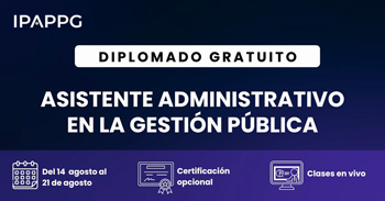 Diplomado online gratis "Asistente administrativo en la gestión pública" de IPAPPG