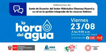 Evento online Junta de Usuarios del Sector Hidráulico Chancay Huaral y su rol en la gestión integrada de los recursos