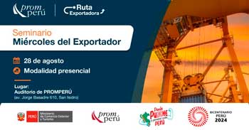 Seminario presencial del "Miércoles del Exportador" del PROMPERU