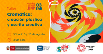 Taller presencial gratis "Cromática: creación plástica y escrita creativa´" de la BNP