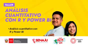 Taller online "A-Gente de Cambio: Análisis de datos cuantitativos con R y Power BI" de SENAJU