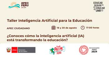 Taller online "Inteligencia Artificial para la Educación" del MINEDU