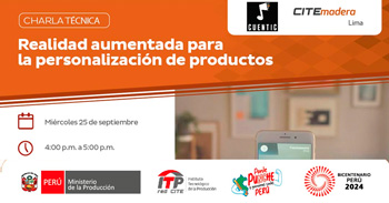  Charla online gratis "Realidad Aumentada para la Personalización de Productos" del ITP