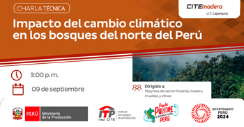  Charla online Impacto del Cambio Climático en los Bosques del Norte del Perú