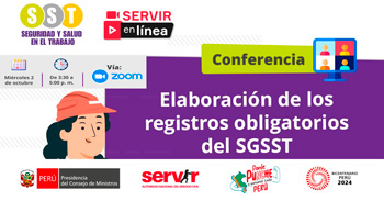 Conferencia online "Elaboración de los Registros Obligatorios del SGSST" del SERVIR