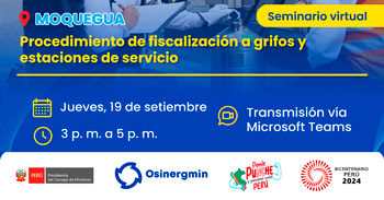 Seminario online "Procedimiento de Fiscalización a grifos y estaciones de servicio" del OSINERGMIN