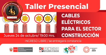 Charla presencial sobre  "Cables eléctricos para construcción" SENCICO