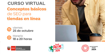 Curso online gratis "Conceptos básicos de SEO para tiendas en línea"  de PRODUCE