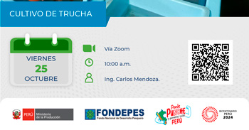 Curso online gratis  "Cultivo de Truchas"  del FONDEPES