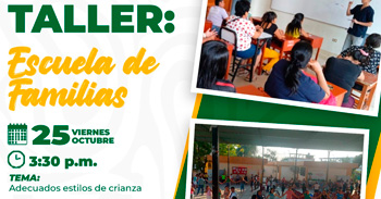 Taller presencial gratis "Escuela de Familias" de la Municipalidad Provincial de Sullana