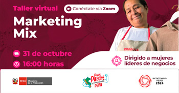 Taller  online "Gestión Empresarial- Marketing Mix" de PRODUCE