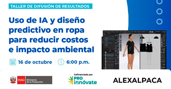 Taller online "Uso de IA y diseño predictivo en ropa para reducir costos e impacto ambiental" de ProInnóvate