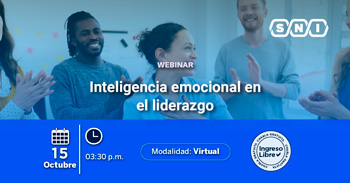 Webinar online gratis "Inteligencia emocional en el liderazgo"  de la SNI