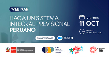 Webinar online "Hacia un sistema integral previsional peruano" de la ONP