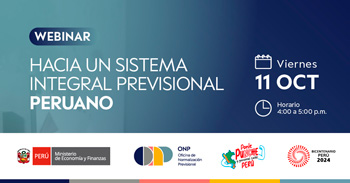 Webinar online "Hacia un sistema integral previsional peruano"