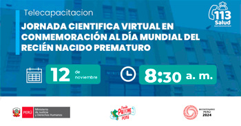 Capacitación online "Jornada científica virtual en conmemoración al día mundial del recién nacido"