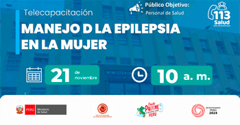 Capacitación online "Manejo  de  la epilepsia en la mujer" del MINSA