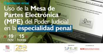 Capacitación online  "Uso de la mesa de partes electrónica" de Corte Superior de Justicia de Huaura