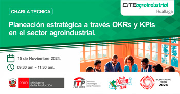 Charla online gratis "Planeación estratégica a través OKRs y KPIs en el sector agroindustrial"