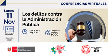 Conferencia online  "Los delitos contra la Administración Pública"