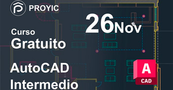 Curso online gratis "AutoCAD Intermedio" de Proyic