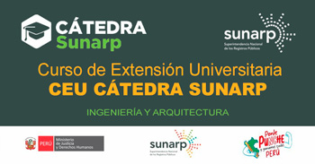 CEU Cátedra SUNARP 2025 - Curso de Extensión Universitaria gratuito