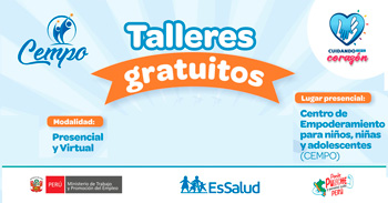  Talleres semipresenciales gratis Temporada escolar 2025 de ESSALUD