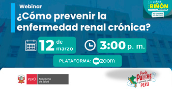  Capacitación online  "¿Cómo prevenir la enfermedad renal crónica?" del MINSA