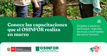 Talleres y cursos de capacitación presenciales del OSINFOR