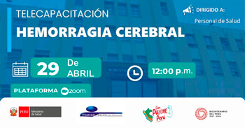 Capacitación virtual gratuita "Hemorragia cerebral" del MINSA