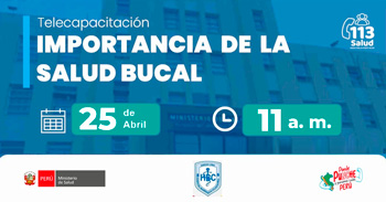 Capacitación virtual gratuita "Importancia de la salud bucal" del MINSA