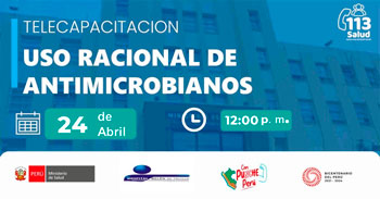 Capacitación virtual gratuita "Uso racional de los antimicrobianos" del MINSA