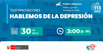 Capacitación online "Hablemos de la depresión" del MINSA