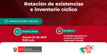Capacitación online "Rotación de existencias e inventario cíclico" del MEF