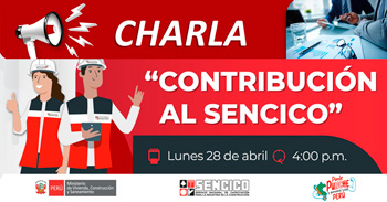 Charla virtual gratuita "Contribución al Sencico " de SENCICO