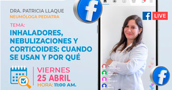 Charla  online "Inhaladores, nebulizaciones y corticoides: Cuando se usan y por qué" del INSN