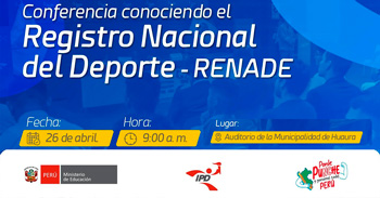 Conferencia presencial "Conociendo al Registro Nacional del Deporte" del IPD