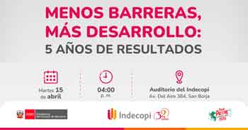 Conversatorio presencial "Menos Barreras, más desarrollo: 5 años de resultado" 