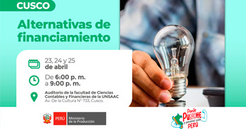 Curso presencial gratis "Alternativas de financiamiento"  de Produce a través de TuEmpresa