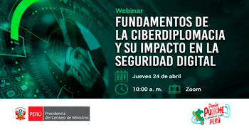 Webinar online "Fundamentos de la ciberdiplomacia y su impacto en la seguridad digital"